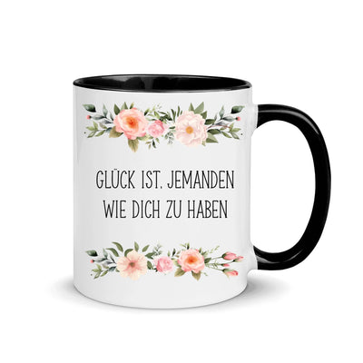 Blumentasse "Glück ist..."
