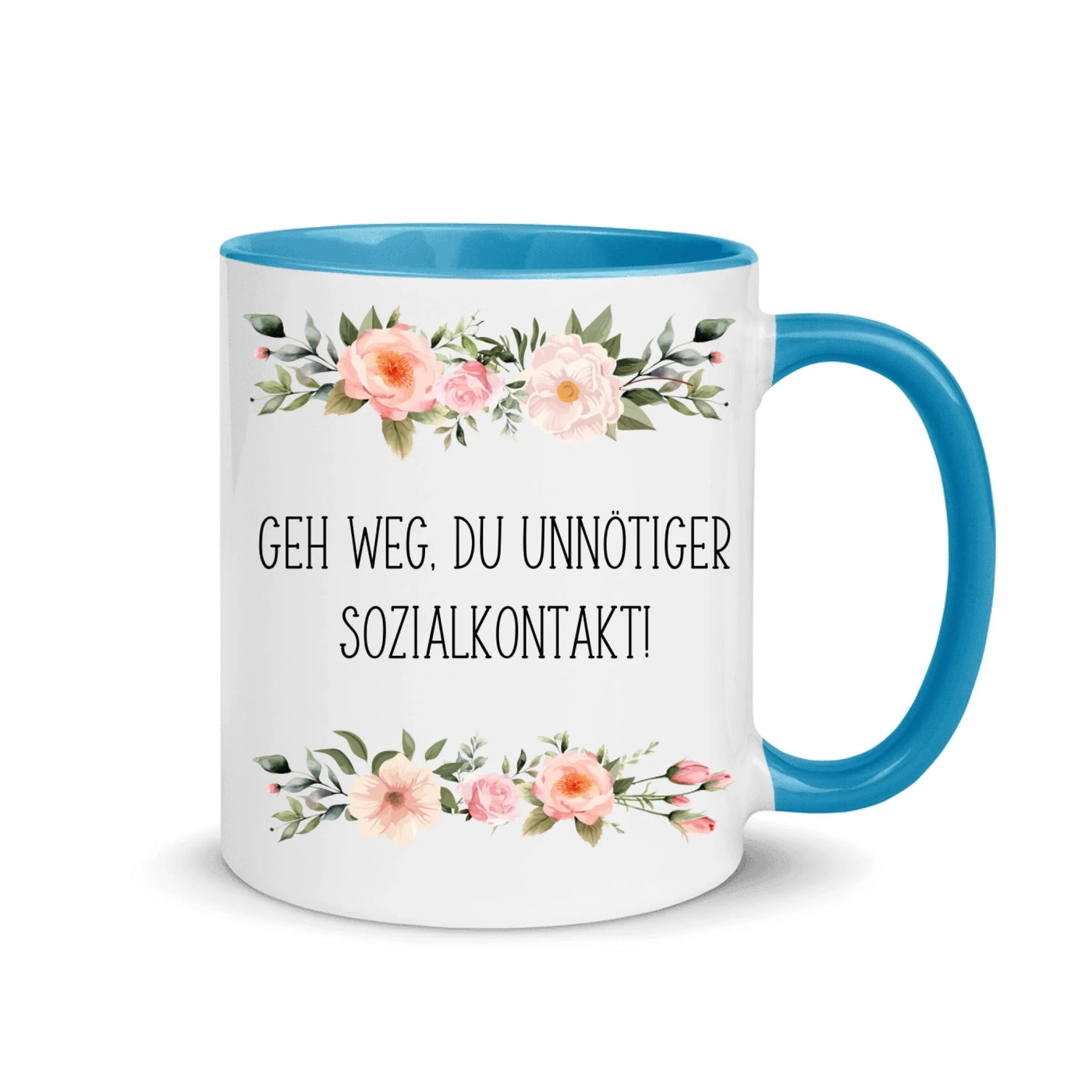 Blumentasse "Unnötiger Sozialkontakt"
