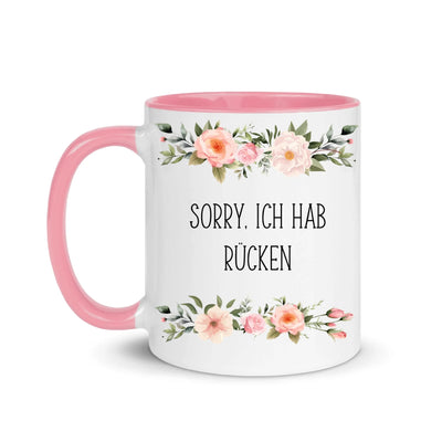 Blumentasse "Ich hab Rücken"