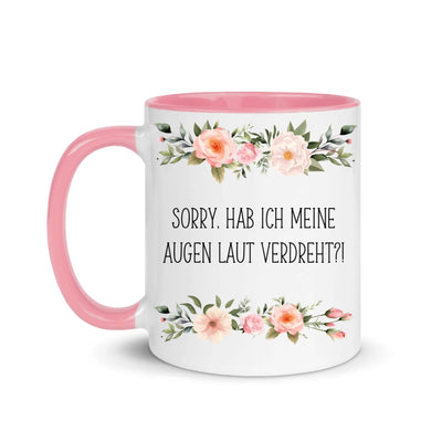 Blumentasse "Augen laut verdreht"