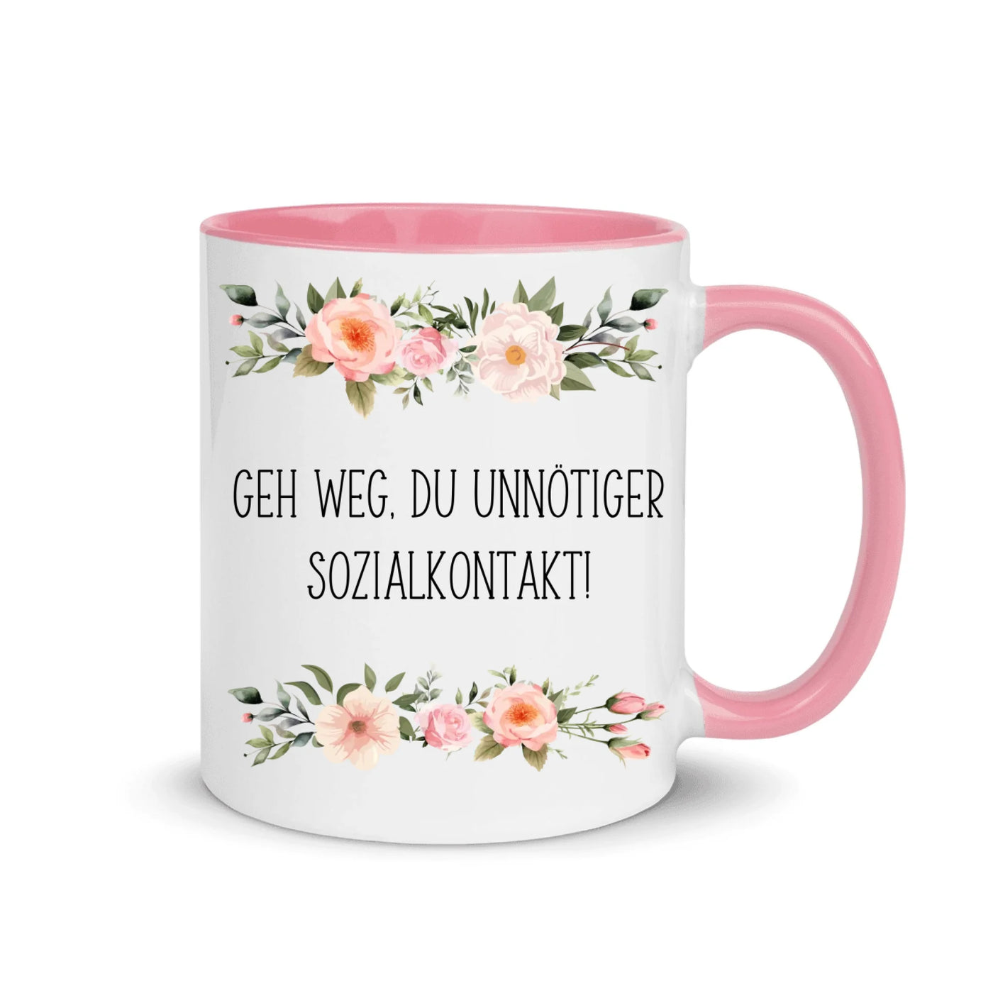 Blumentasse "Unnötiger Sozialkontakt"