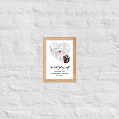 Poster "Sie hat ja gesagt"