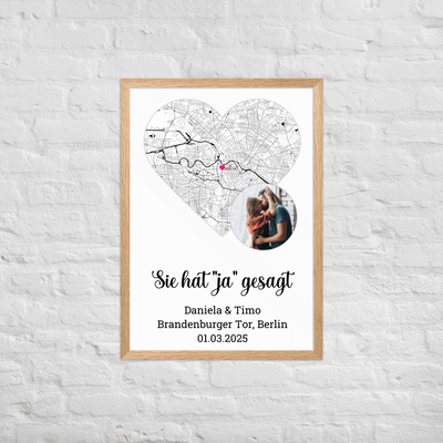 Poster "Sie hat ja gesagt"