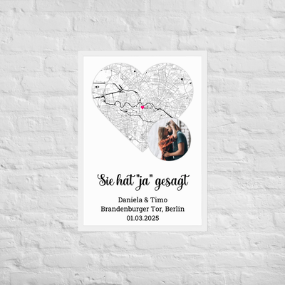 Poster "Sie hat ja gesagt"
