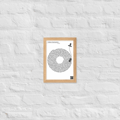 Poster "Songlyrics Plattenspieler"