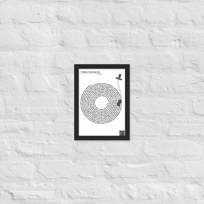 Poster "Songlyrics Plattenspieler"