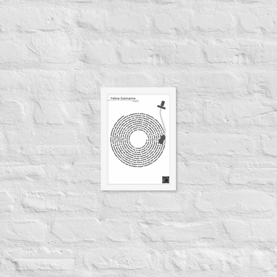 Poster "Songlyrics Plattenspieler"