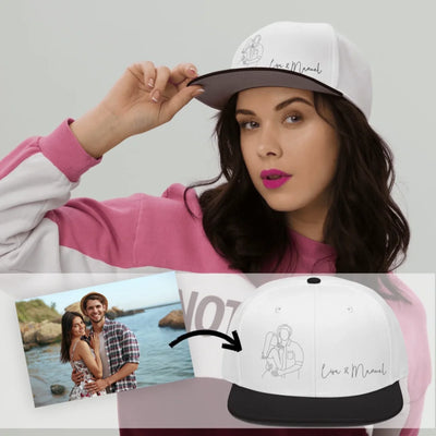 Snapback Cap mit "Lineart" Stick