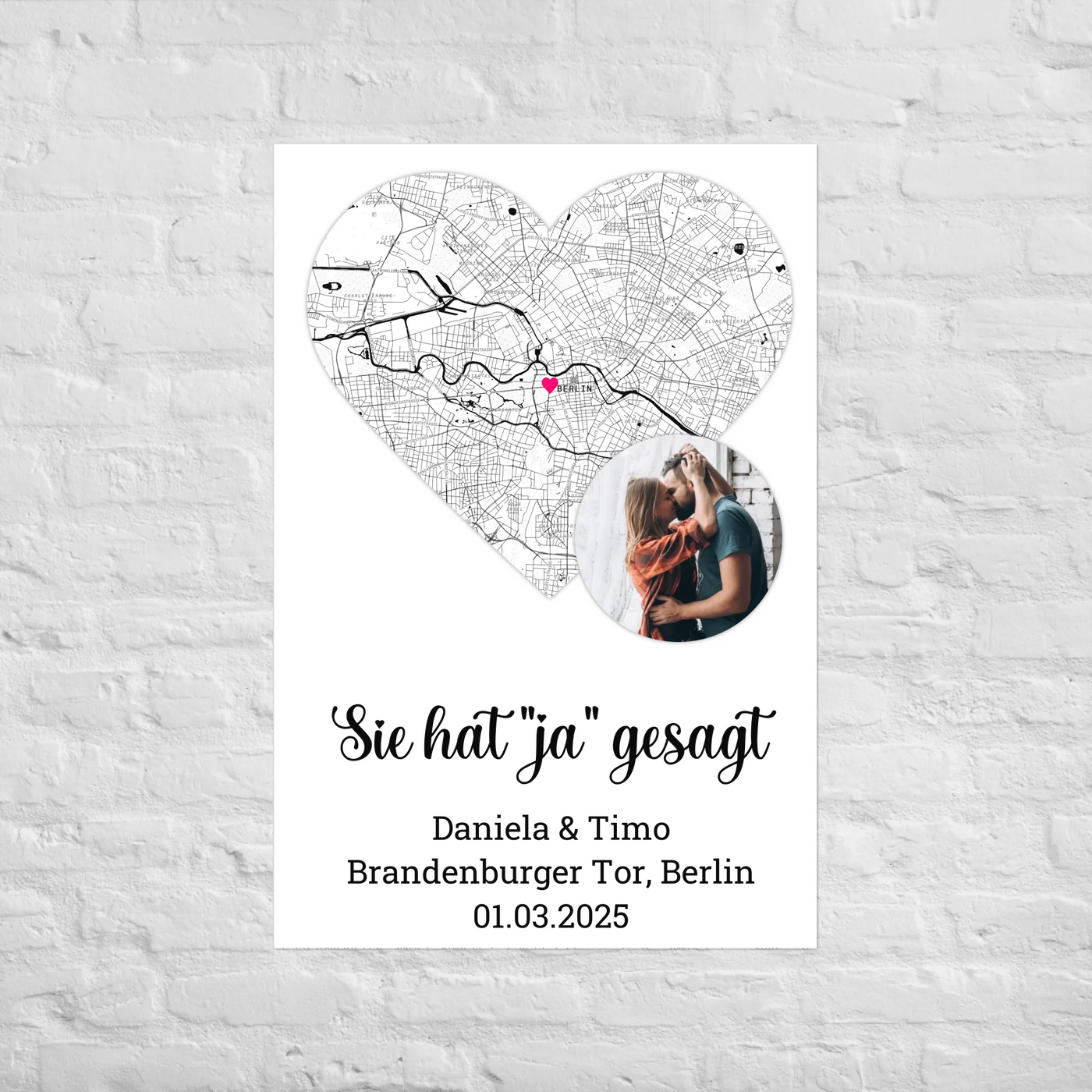 Poster "Sie hat ja gesagt"