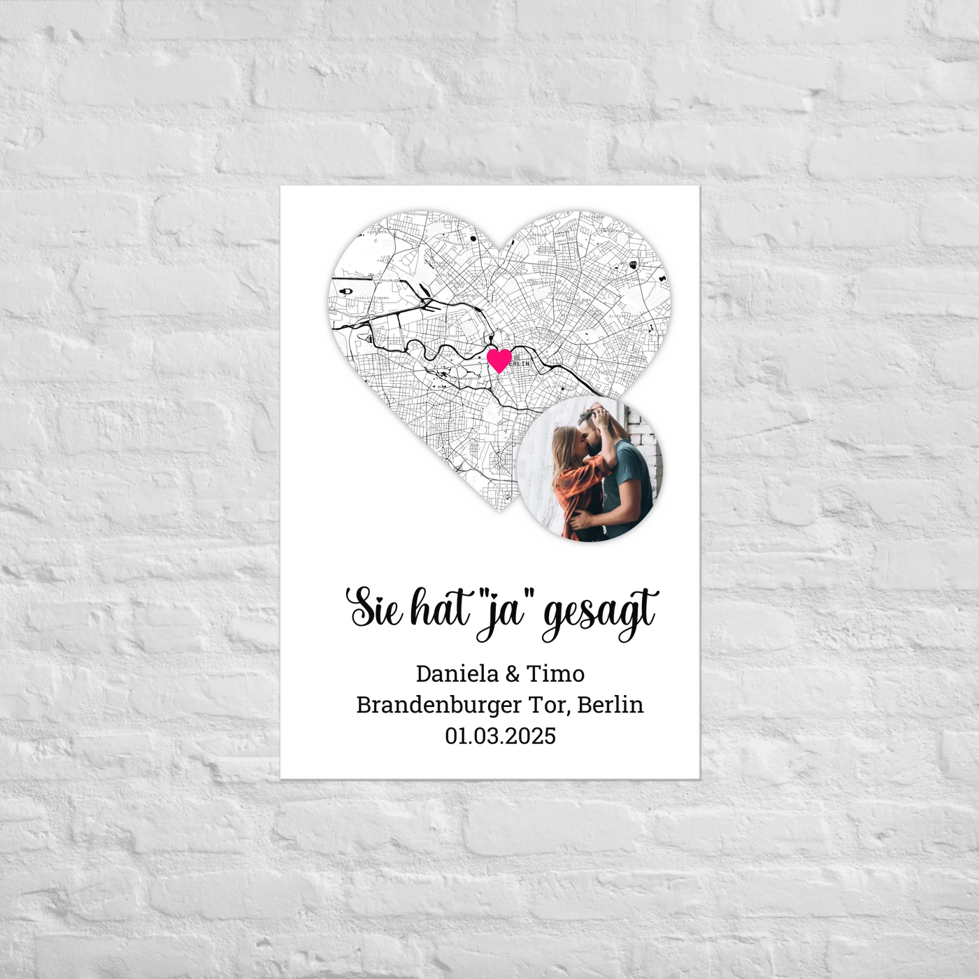 Poster "Sie hat ja gesagt"