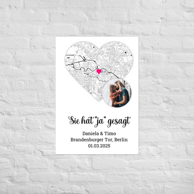 Poster "Sie hat ja gesagt"