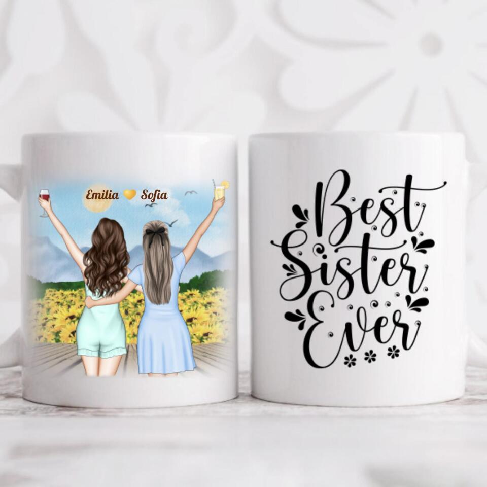 Tasse für 2 Schwestern Motiv 4